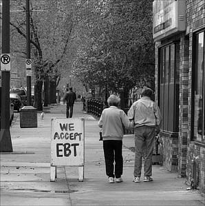 Elderly walking and EBT